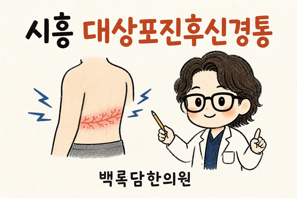 시흥 대상포진후신경통, 발진은 나았는데 옷깃만 스쳐도 불에 덴 것 같을 때
