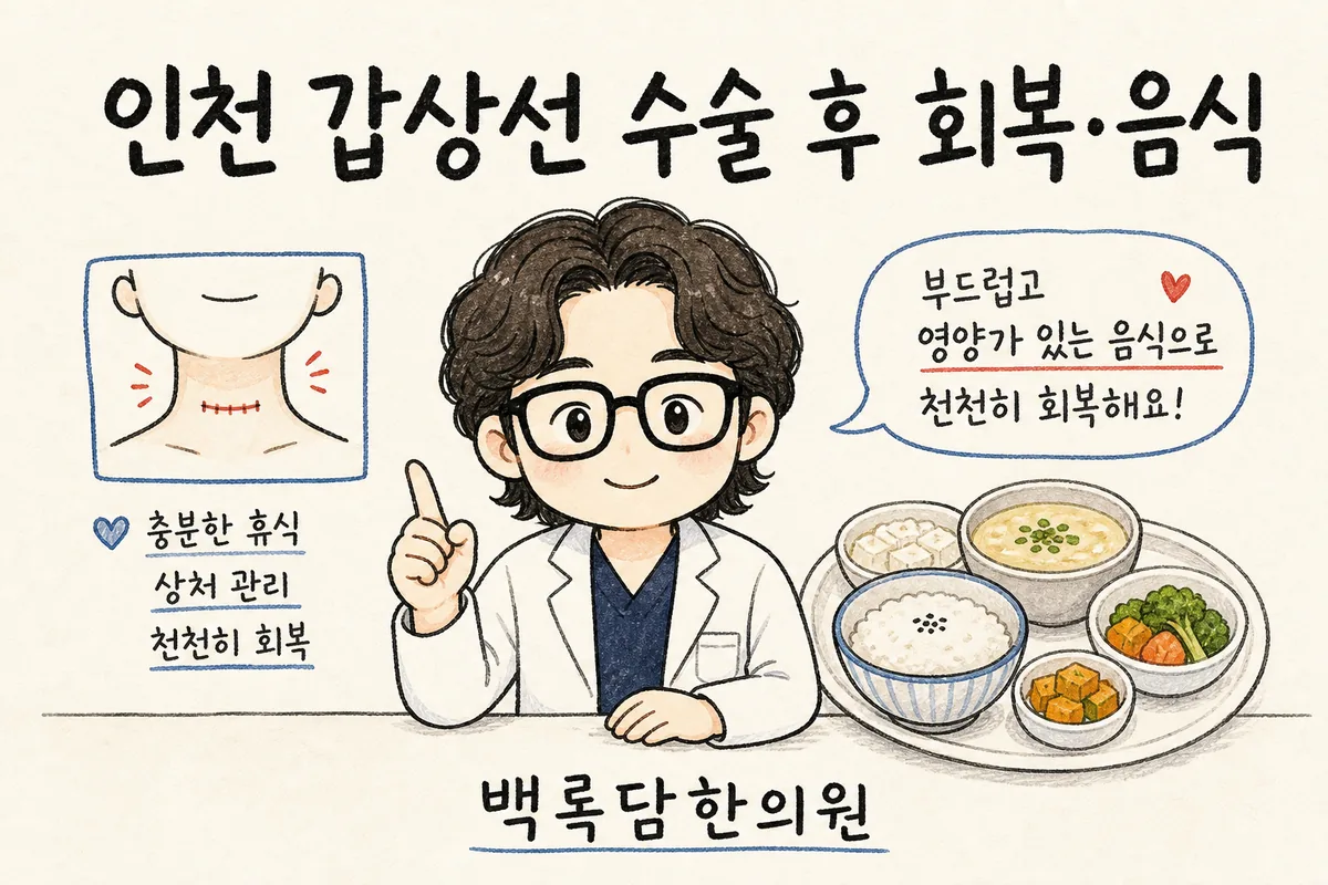 인천 갑상선 수술 후 회복, 수술은 잘 끝났는데 기운이 자꾸 빠질 때
