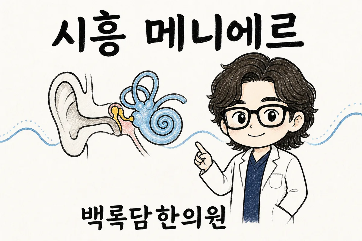 시흥 메니에르, 검사는 정상인데 어지럼증과 귀 먹먹함이 반복될 때