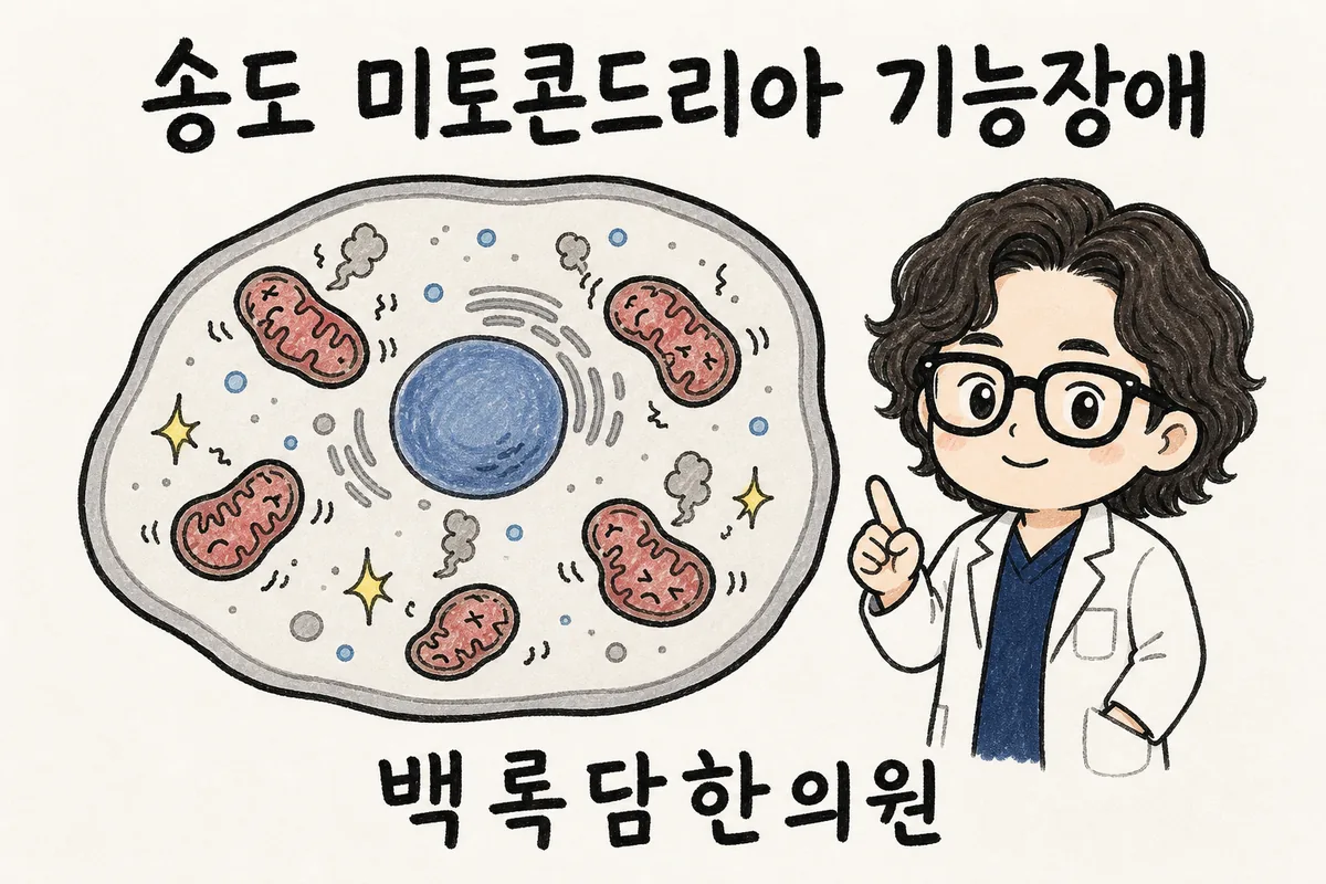 송도 미토콘드리아 기능장애, 치료해도 자꾸 도지는 만성 피로와 무기력