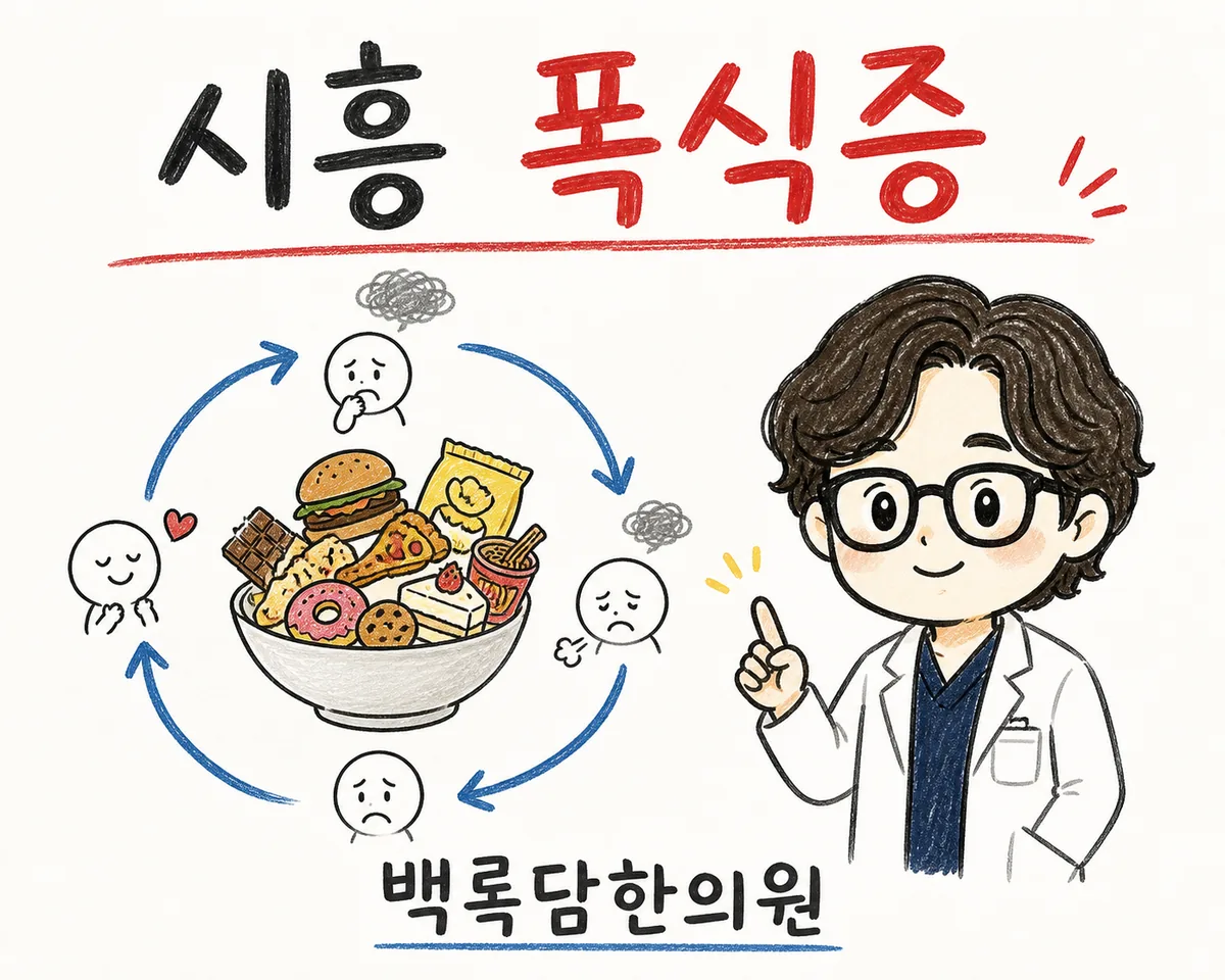 시흥 폭식증, 밤에 혼자 멈출 수 없이 먹는 게 불안할 때