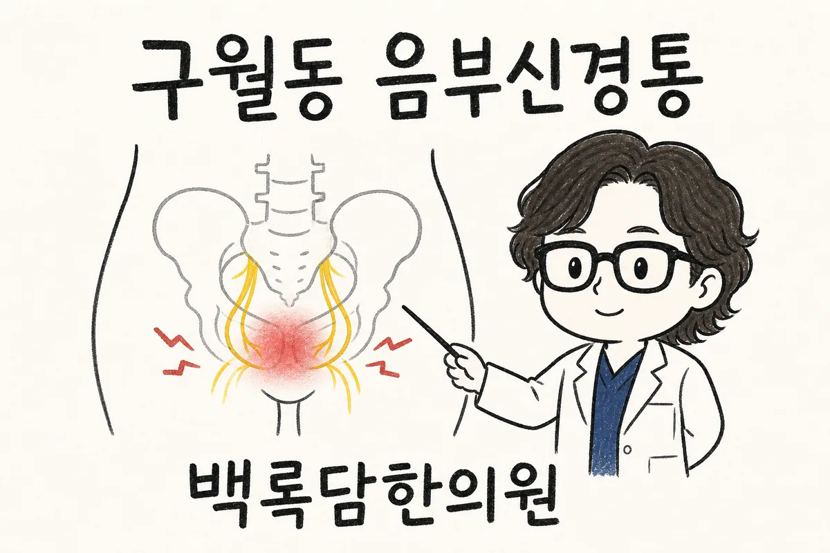 구월동 음부신경통, 치료를 받아도 자꾸 도져서 앉으면 찌릿하게 올라올 때