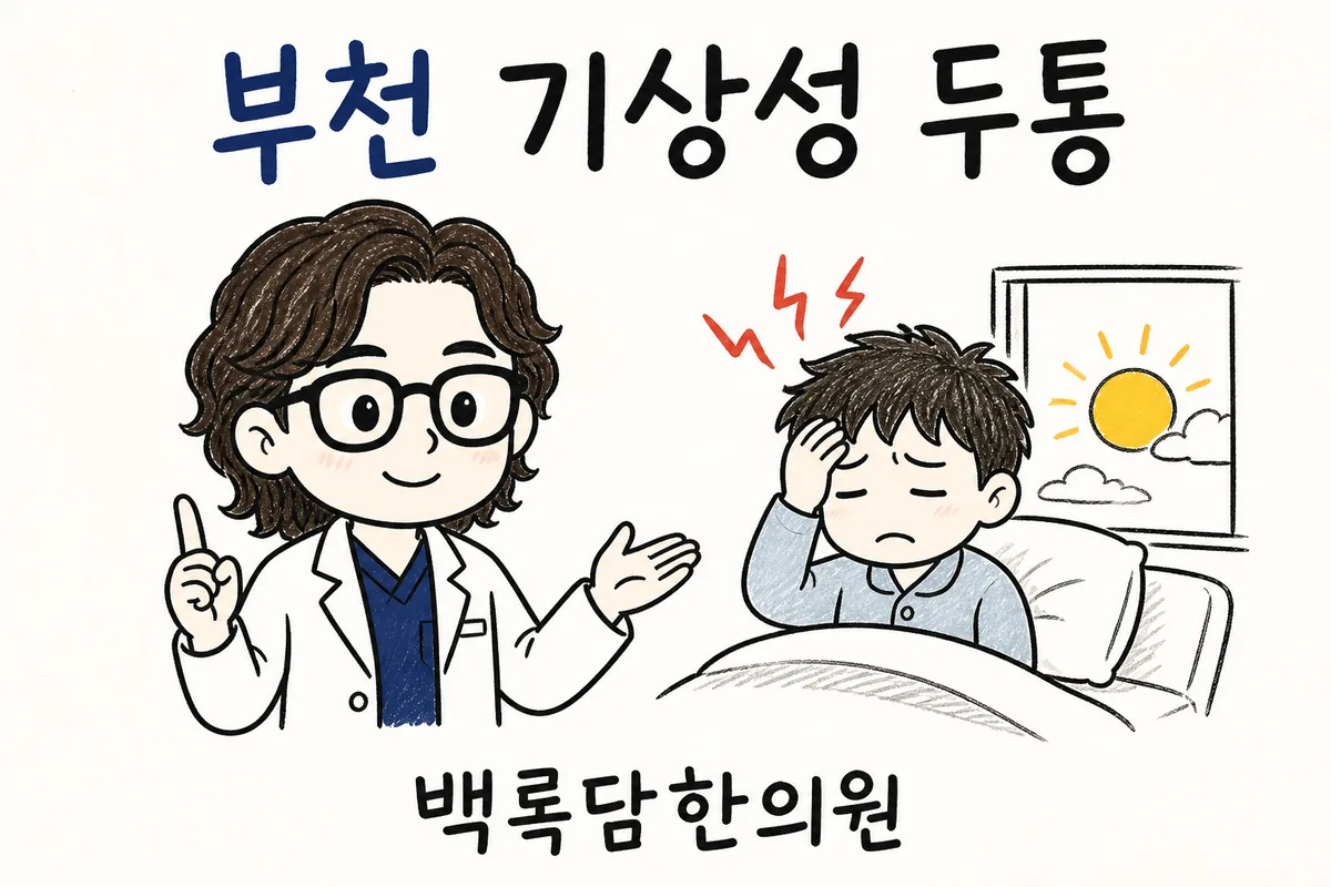 부천 기상성 두통, 날씨 바뀔 때마다 머리가 깨질 듯 아플 때