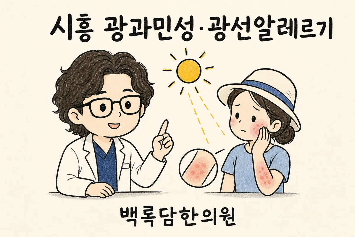 시흥 광과민성·광선알레르기, 햇빛만 닿으면 피부가 붉어지고 가려울 때