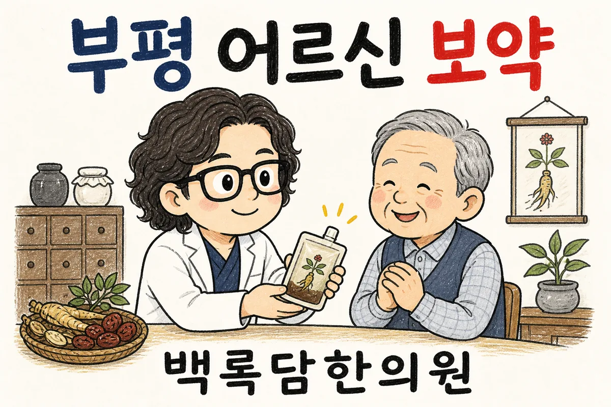 부평 어르신 보약, 산후 밤에 기운이 떨어져 자꾸 깨어날 때