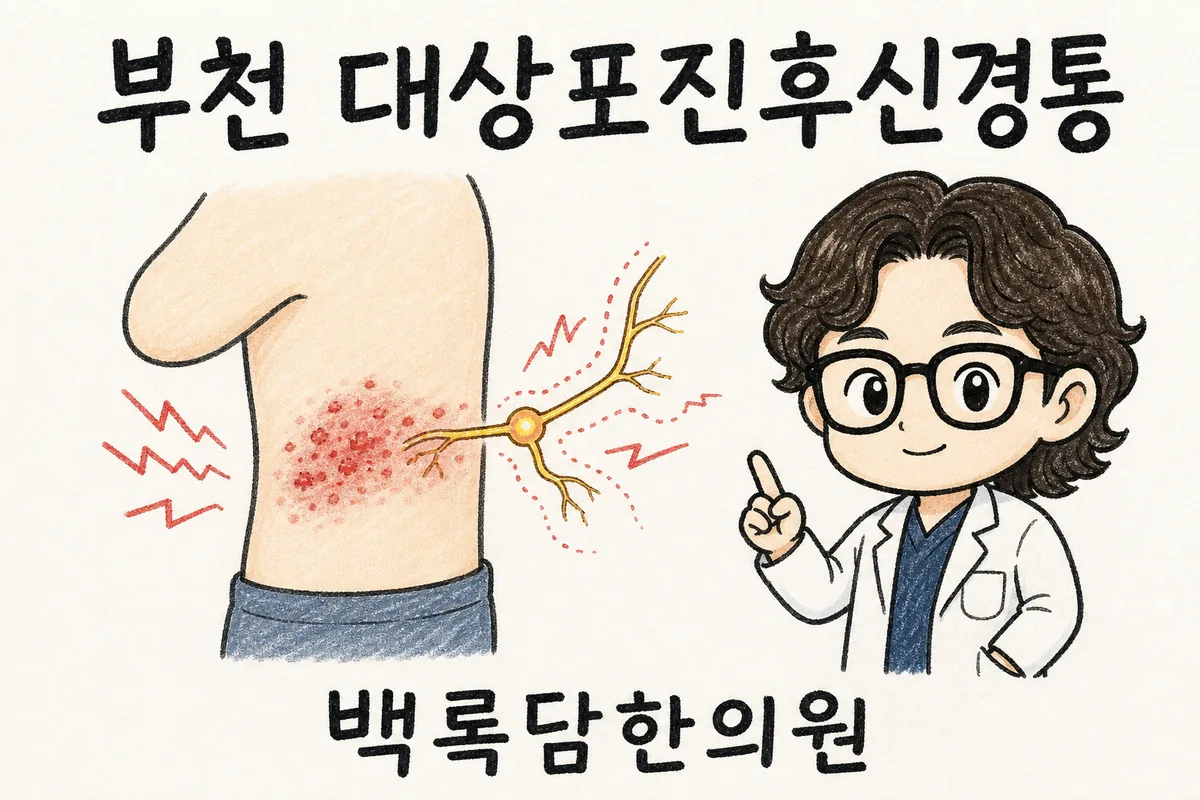 부천 대상포진후신경통, 셔츠 옷깃만 스쳐도 찌릿할 때