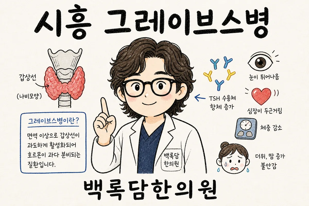 시흥 그레이브스병, 밤마다 심장이 뛰고 잠 못 이루는 긴장 상태일 때