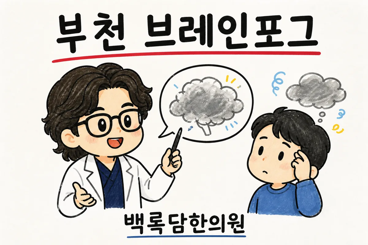 부천 브레인포그, 머릿속이 뿌옇고 단어가 안 떠올라 당황스러울 때