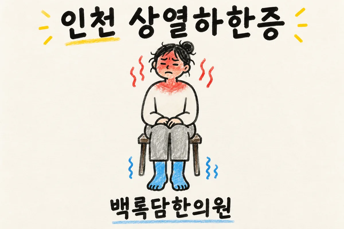 인천 상열하한증, 머리는 뜨겁고 발은 시려 일상이 힘들 때