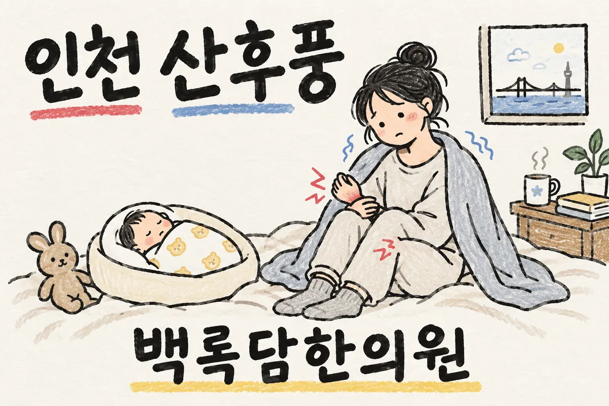 인천 미추홀구 산후풍, 출산 후 아내가 시리다고 자꾸 말할 때