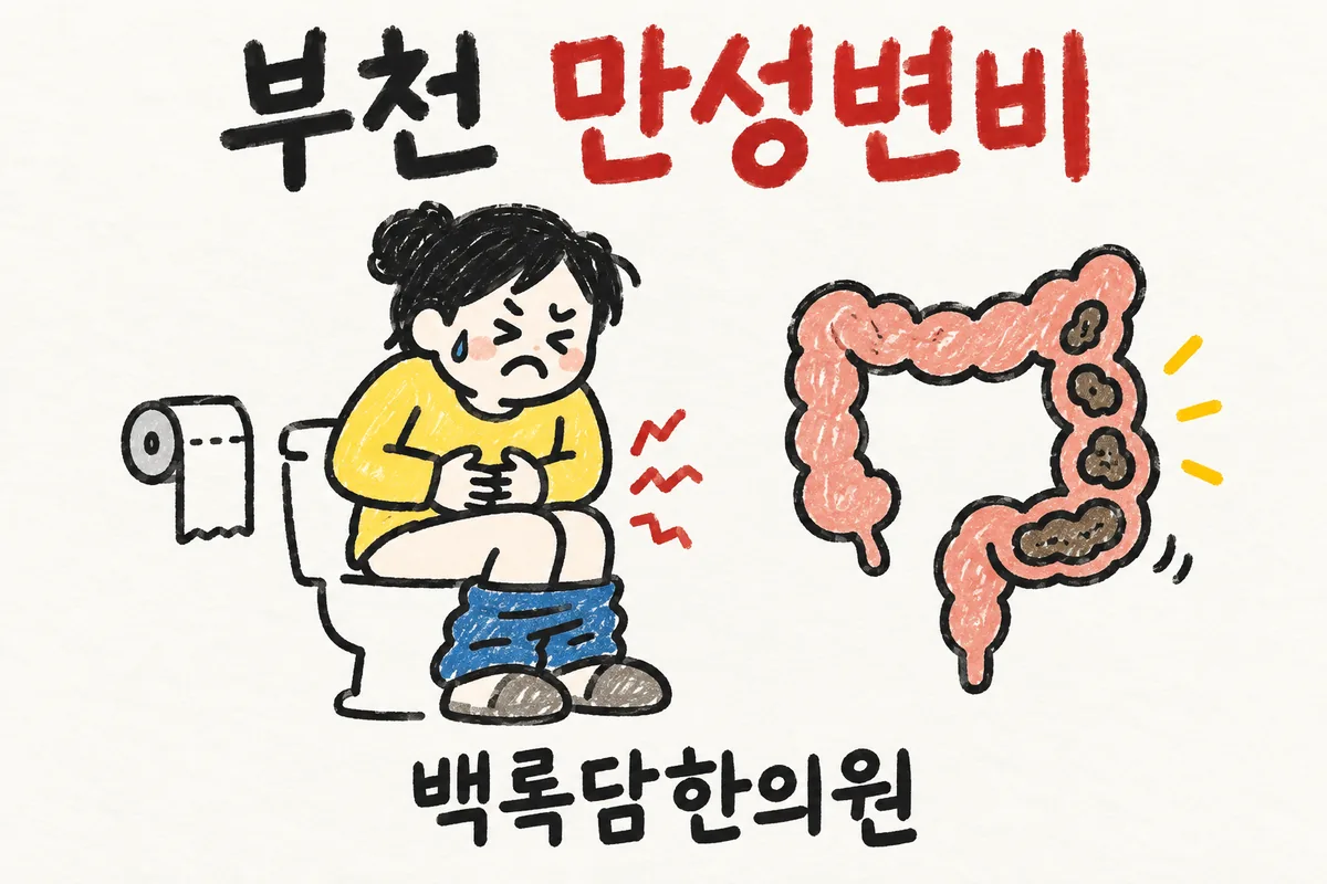 부천 만성변비, 야근 잦은 현장직이 며칠씩 화장실을 못 가는 날