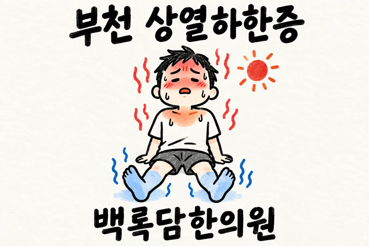 부천 상열하한증, 얼굴은 달아오르고 발은 시린 밤에 잠을 못 들 때