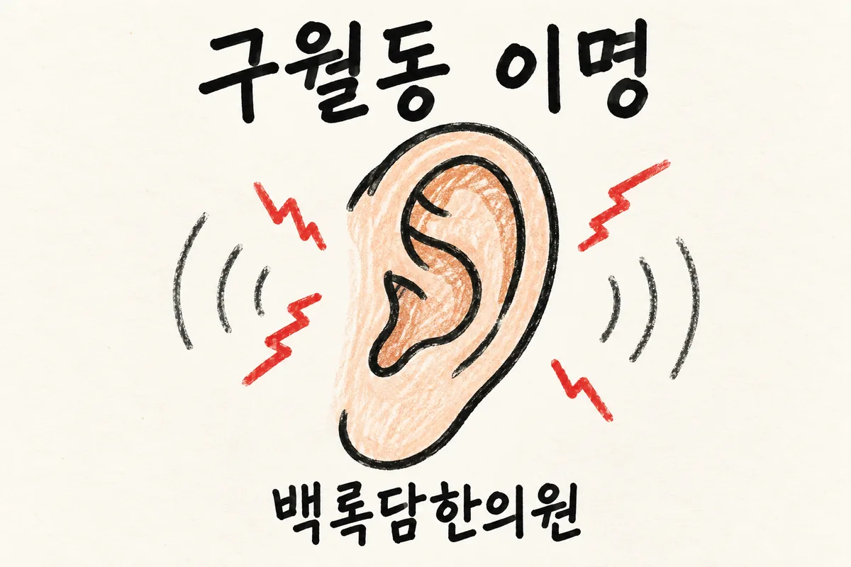 구월동 이명, 검사는 정상인데 귀에서 소리가 멈추지 않을 때