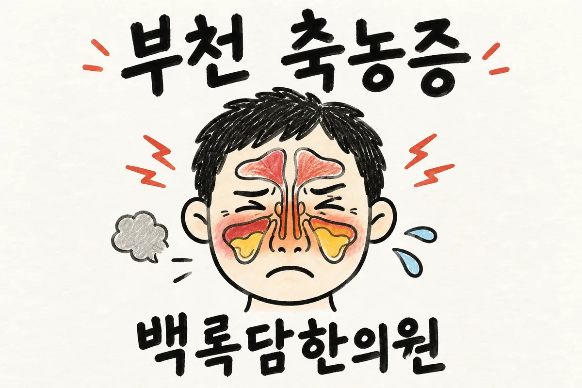 부천 축농증, 책상에 앉아만 있는데 머리가 무겁고 코가 둔할 때