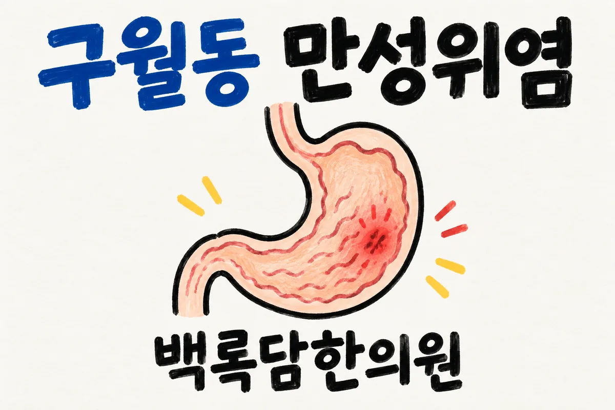 구월동 만성위염, 검사는 정상인데 밥 먹고 나면 속이 계속 불편할 때